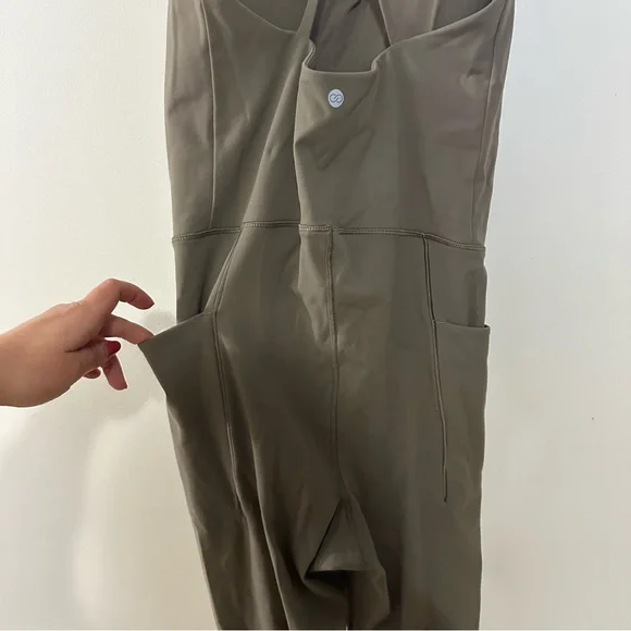 CALIA By Carrie Women's Inspire Adjustable Strap Jumpsuit Size Small Gray - Picture 10 of 12